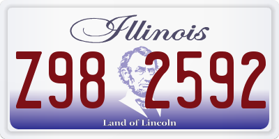 IL license plate Z982592