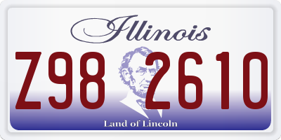IL license plate Z982610