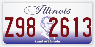 IL license plate Z982613