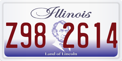 IL license plate Z982614