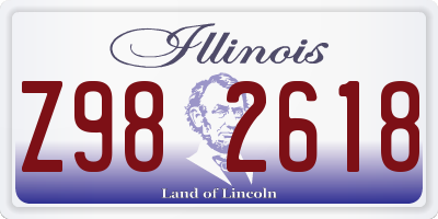 IL license plate Z982618