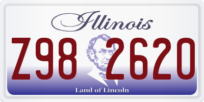 IL license plate Z982620