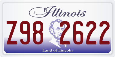 IL license plate Z982622