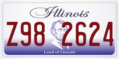 IL license plate Z982624