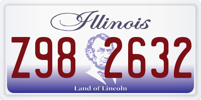 IL license plate Z982632