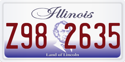 IL license plate Z982635