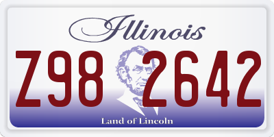 IL license plate Z982642