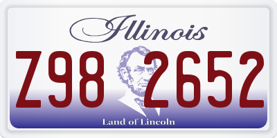 IL license plate Z982652