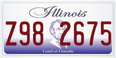 IL license plate Z982675