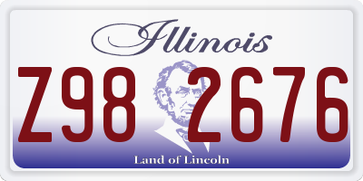 IL license plate Z982676