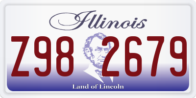 IL license plate Z982679
