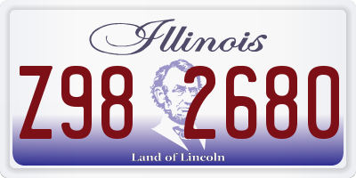 IL license plate Z982680