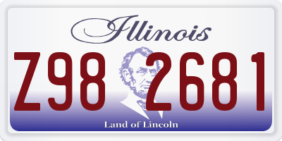 IL license plate Z982681