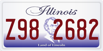 IL license plate Z982682
