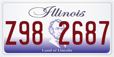 IL license plate Z982687