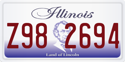 IL license plate Z982694
