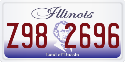 IL license plate Z982696