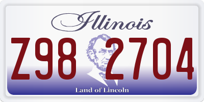 IL license plate Z982704