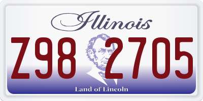 IL license plate Z982705