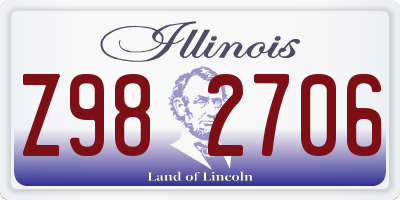 IL license plate Z982706