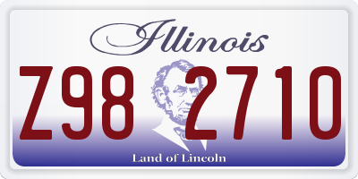 IL license plate Z982710