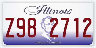 IL license plate Z982712