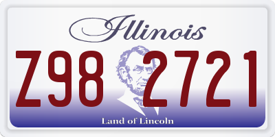 IL license plate Z982721