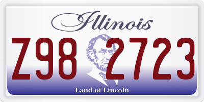 IL license plate Z982723