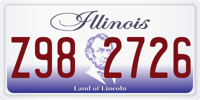 IL license plate Z982726