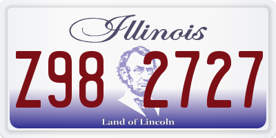 IL license plate Z982727