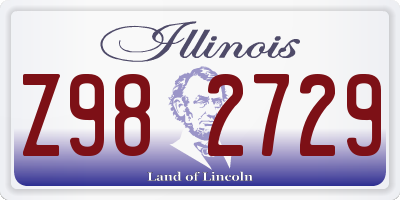IL license plate Z982729