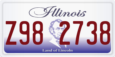 IL license plate Z982738