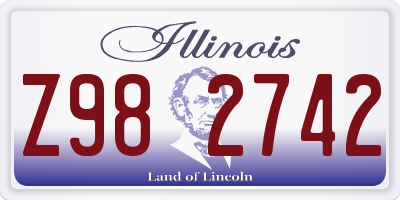 IL license plate Z982742