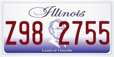 IL license plate Z982755