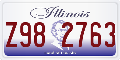 IL license plate Z982763