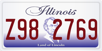 IL license plate Z982769