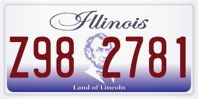 IL license plate Z982781