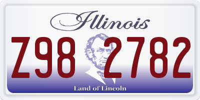 IL license plate Z982782