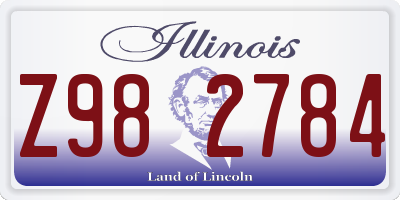 IL license plate Z982784