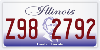 IL license plate Z982792
