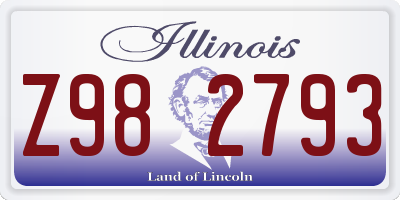 IL license plate Z982793
