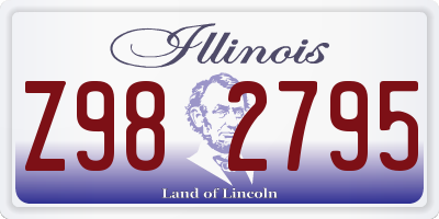 IL license plate Z982795