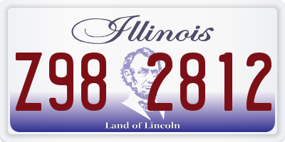 IL license plate Z982812