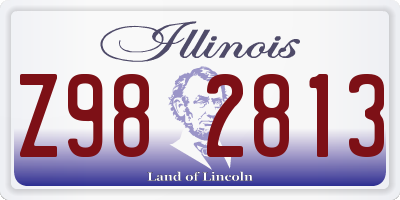IL license plate Z982813