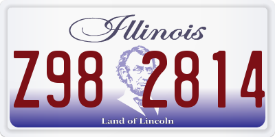IL license plate Z982814