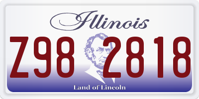 IL license plate Z982818
