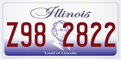 IL license plate Z982822