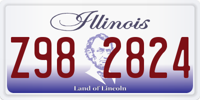 IL license plate Z982824