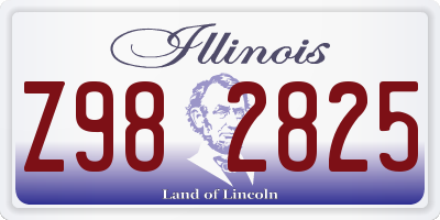 IL license plate Z982825