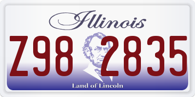 IL license plate Z982835